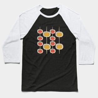 Mid Century Modern Pattern in Minimalist Style Baseball T-Shirt